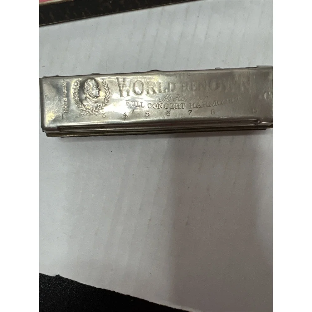 Vintage M Hohner‎ Full Concert Harmonica Key Of C Made In Germany